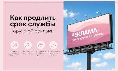 Как продлить срок службы наружной рекламы в  Екатеринбурге