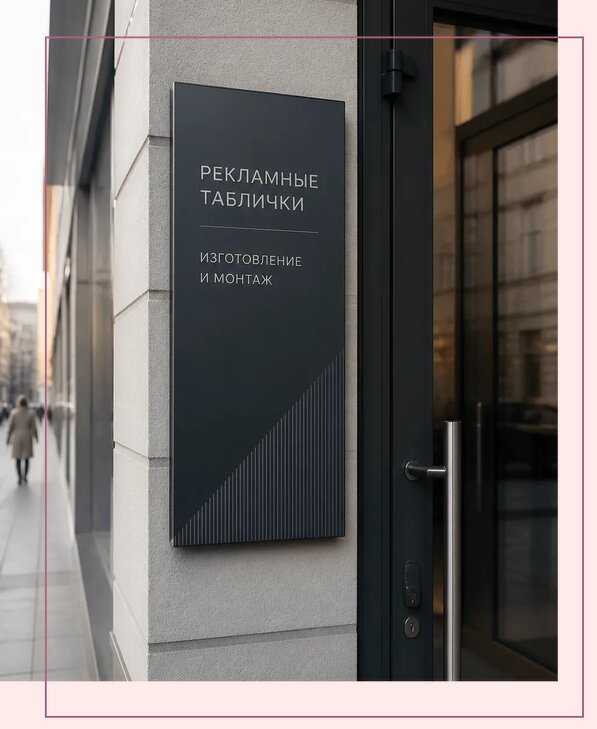 Рекламные таблички в Екатеринбурге по цене от 4612 р. | Аванза-Ктр
