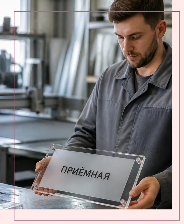 Таблички из оргстекла на заказ в Екатеринбурге от 3997 р. | Аванза-Ктр